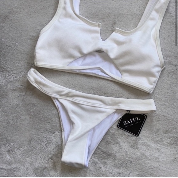 🪞 NEW ribbed high cut bikini 2 piece set - Picture 7 of 8